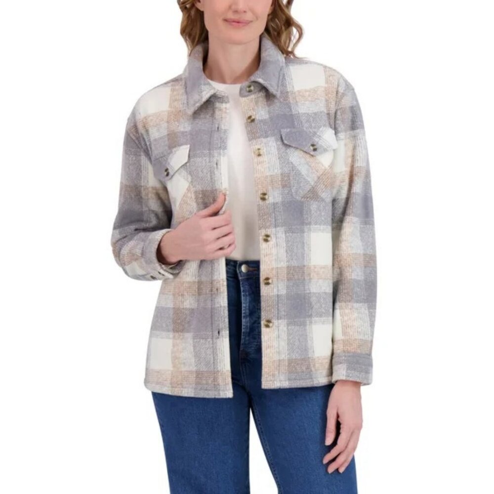 SAGE Women's Plush Shirt Jacket